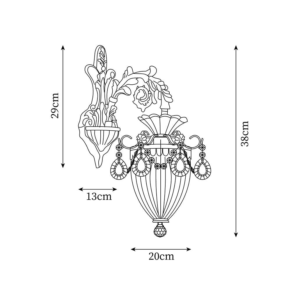 Vireon Wall Lamp Gold Double Sconce Modern-Neutral Decor
