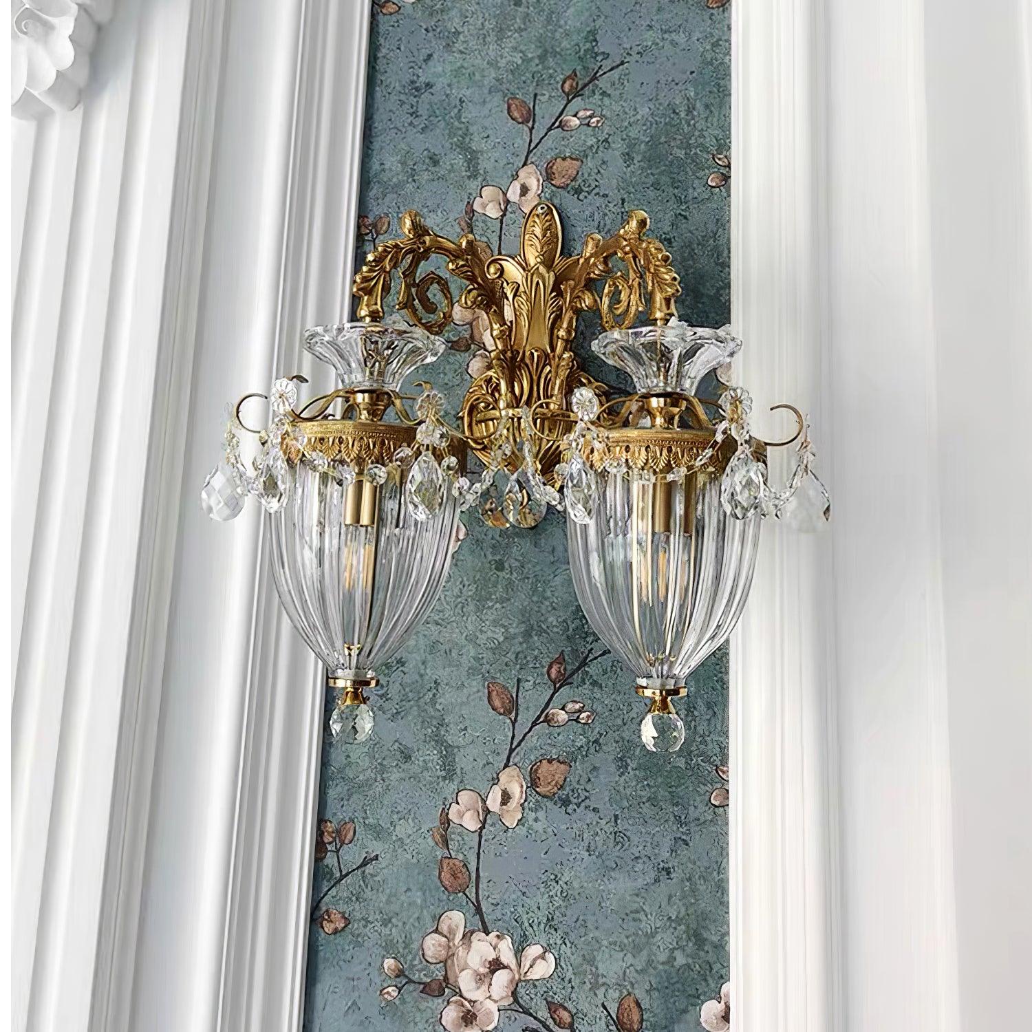 Vireon Wall Lamp Gold Double Sconce Modern-Neutral Decor