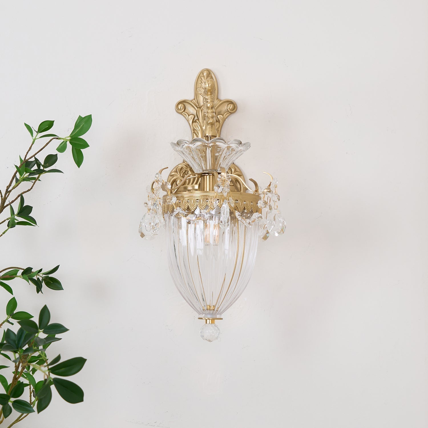 Vireon Wall Lamp Gold Double Sconce Modern-Neutral Decor