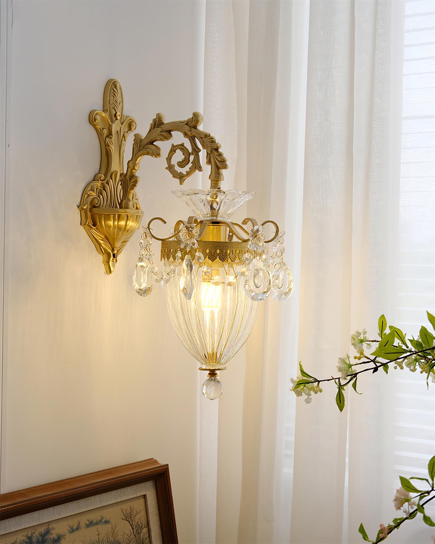 Vireon Wall Lamp Gold Double Sconce Modern-Neutral Decor