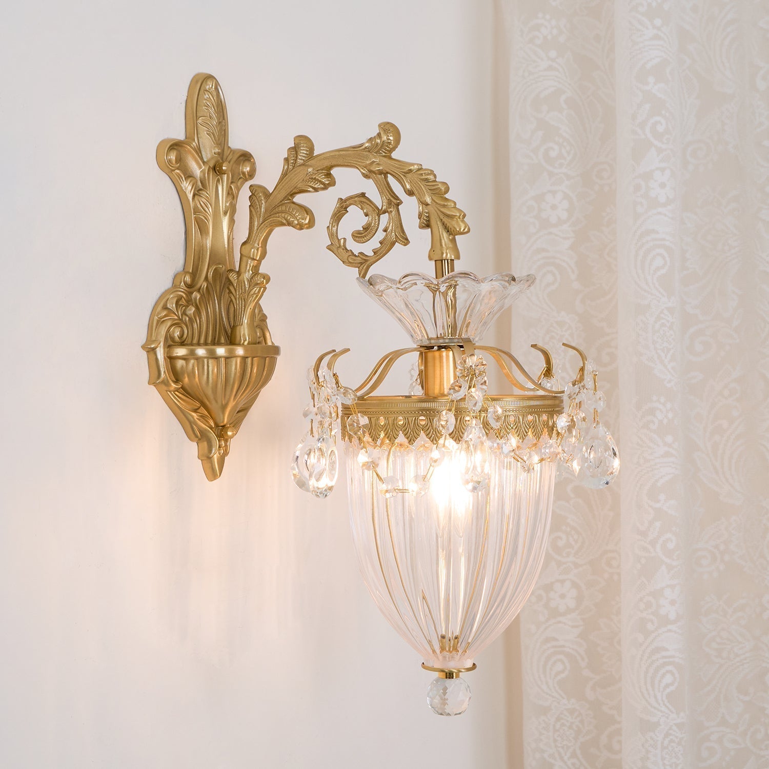 Vireon Wall Lamp Gold Double Sconce Modern-Neutral Decor
