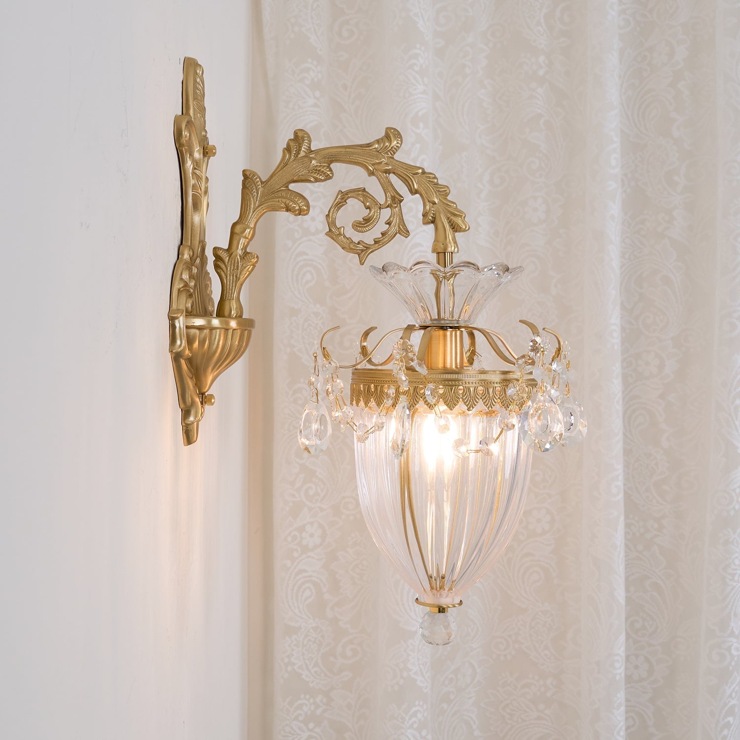 Elosia Gold Double Wall Lamp