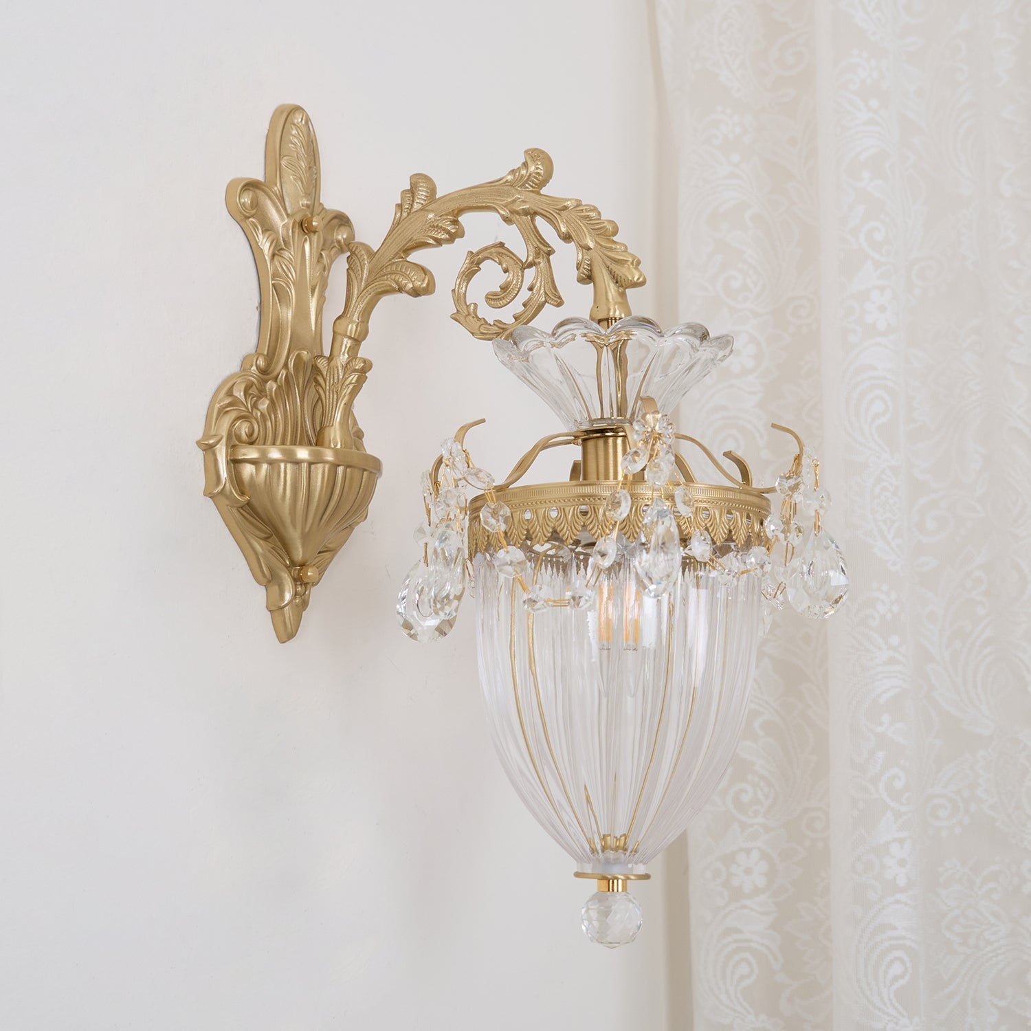 Vireon Wall Lamp Gold Double Sconce Modern-Neutral Decor