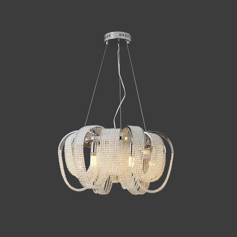 Siv Chandelier Mesh Crystal Gold Waterfall Sparkle-Neutral Decor