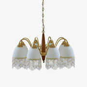 Yave Chandelier Tassel Glass Vintage-Neutral Decor