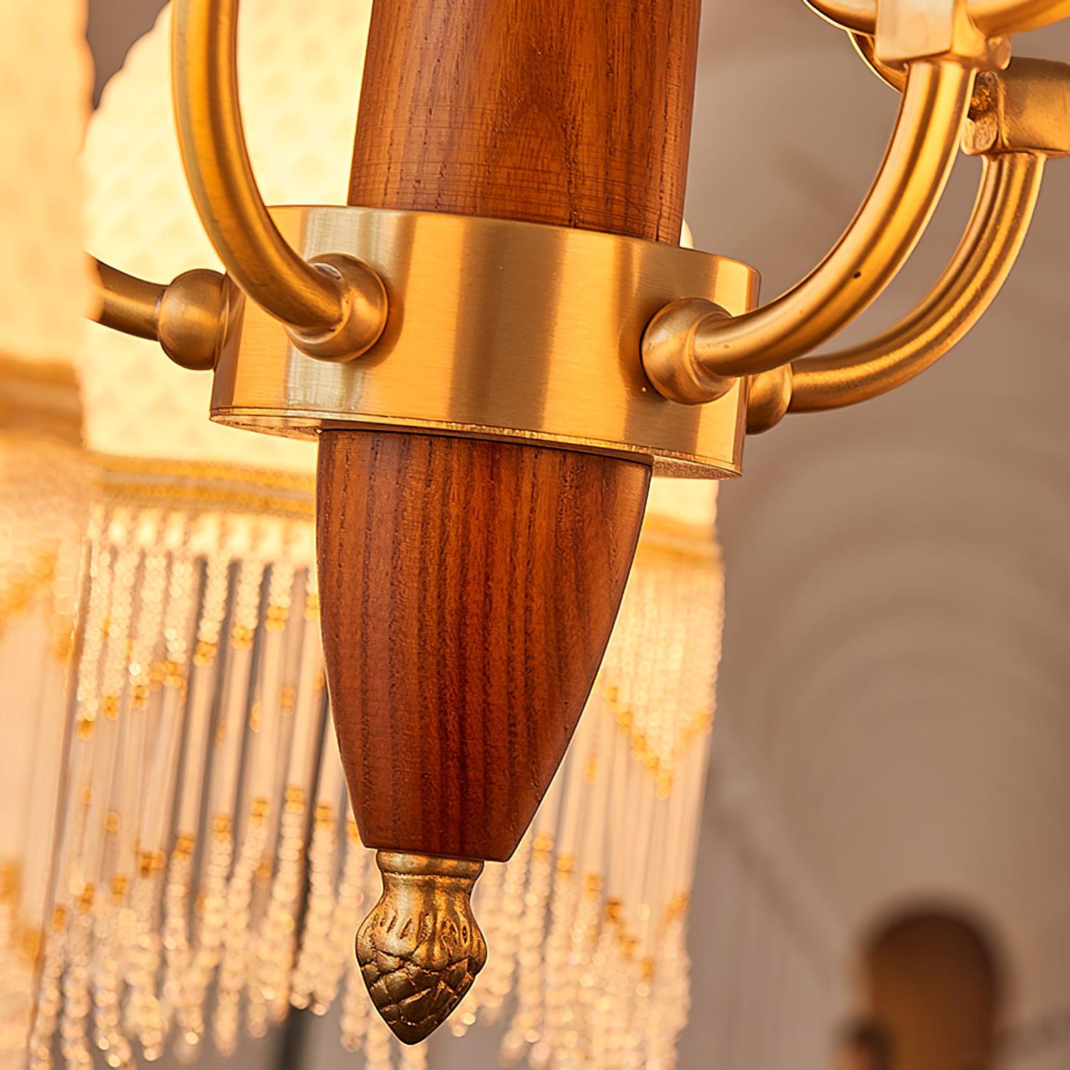 Yave Chandelier Tassel Glass Vintage-Neutral Decor