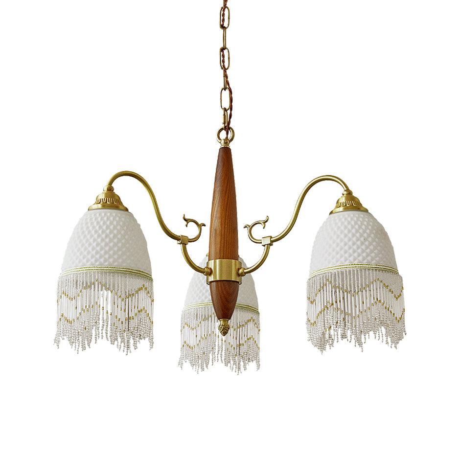 Yave Chandelier Tassel Glass Vintage-Neutral Decor