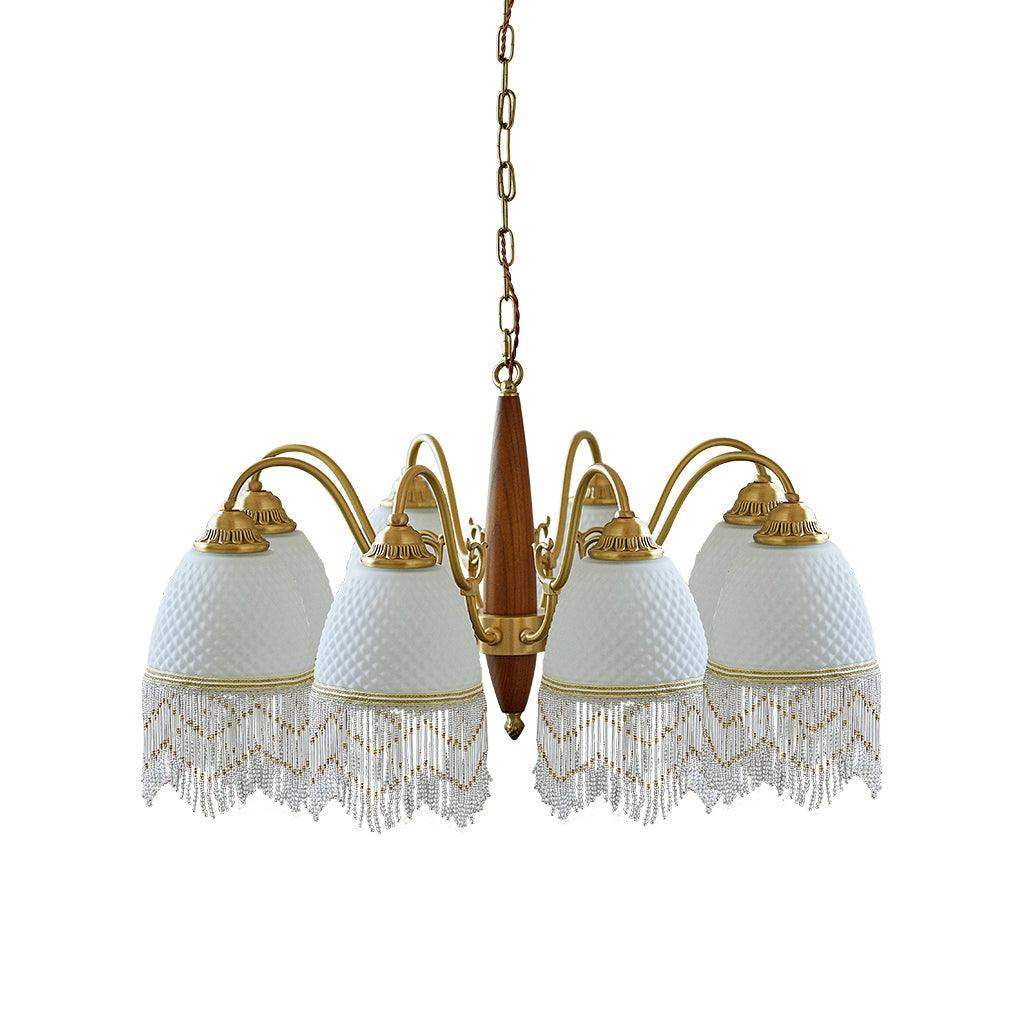Yave Chandelier Tassel Glass Vintage-Neutral Decor