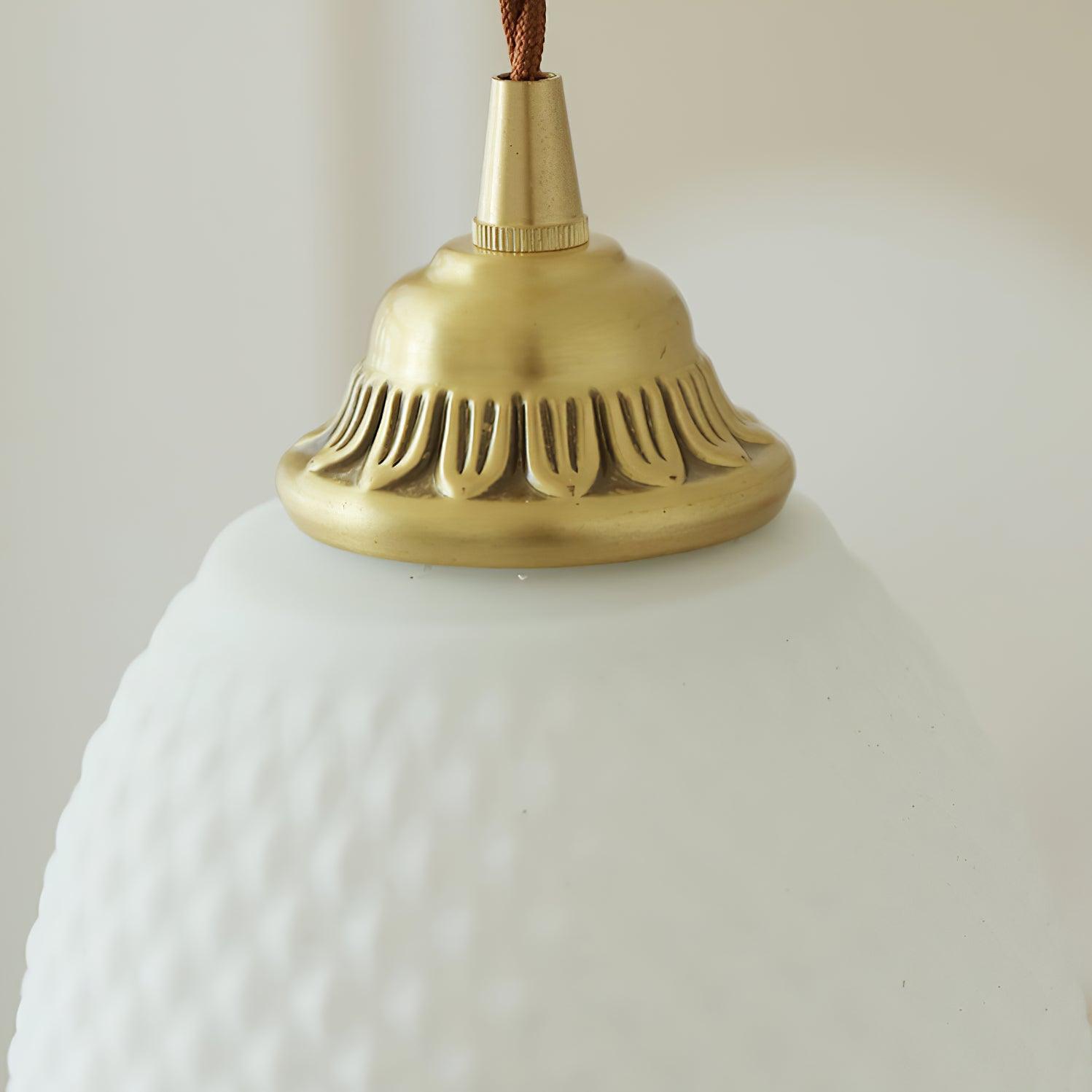 Mesh Tassel Glass Pendant Light-Neutral Decor