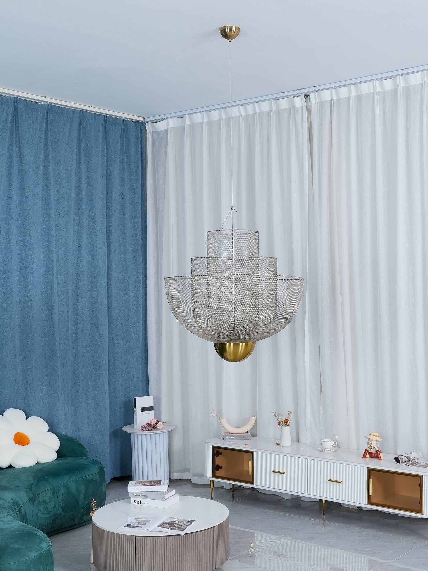Lustra Chandelier Meshmatics Hanging Radiant-Neutral Decor