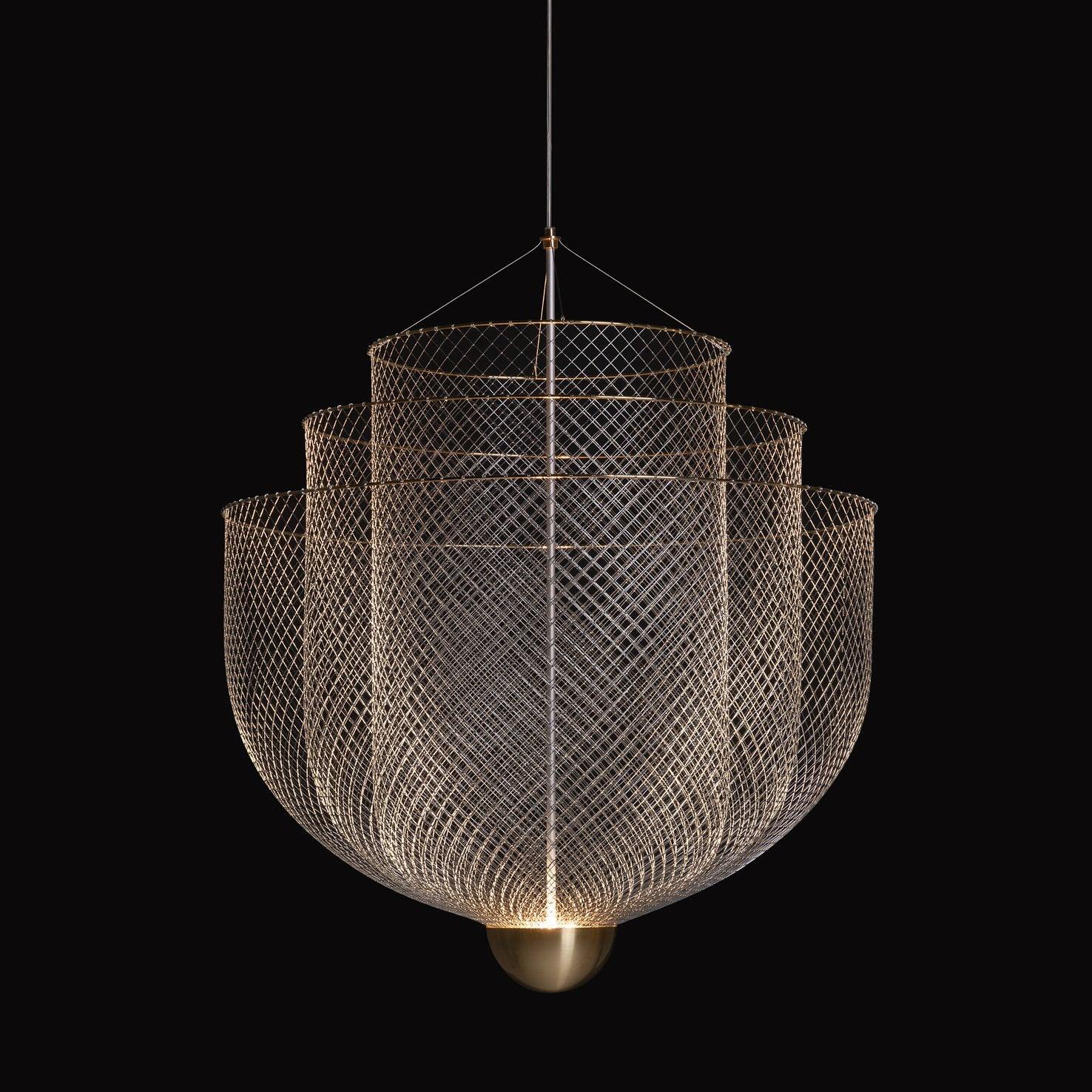 Lustra Chandelier Meshmatics Hanging Radiant-Neutral Decor