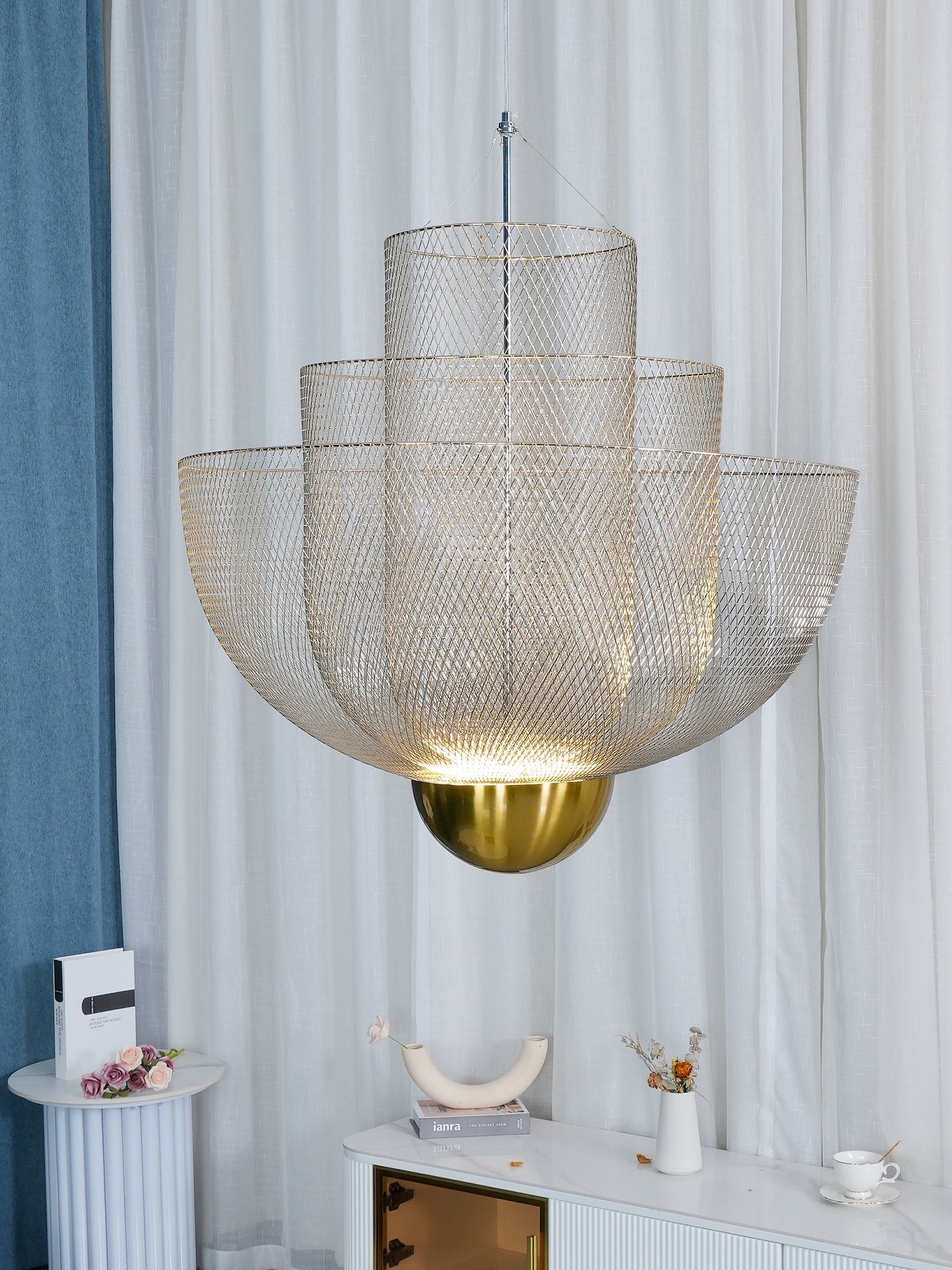 Lustra Chandelier Meshmatics Hanging Radiant-Neutral Decor