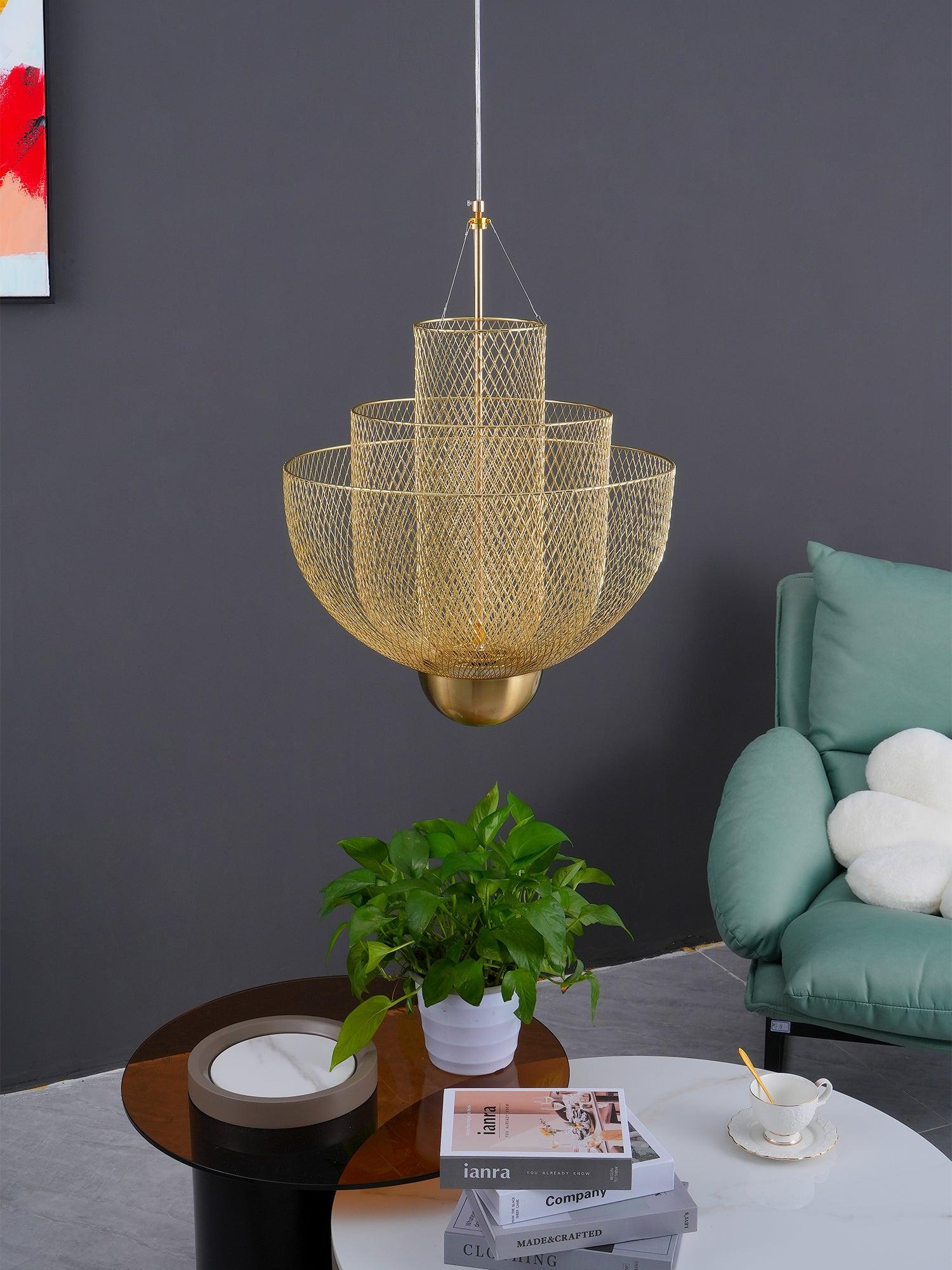 Lustra Chandelier Meshmatics Hanging Radiant-Neutral Decor