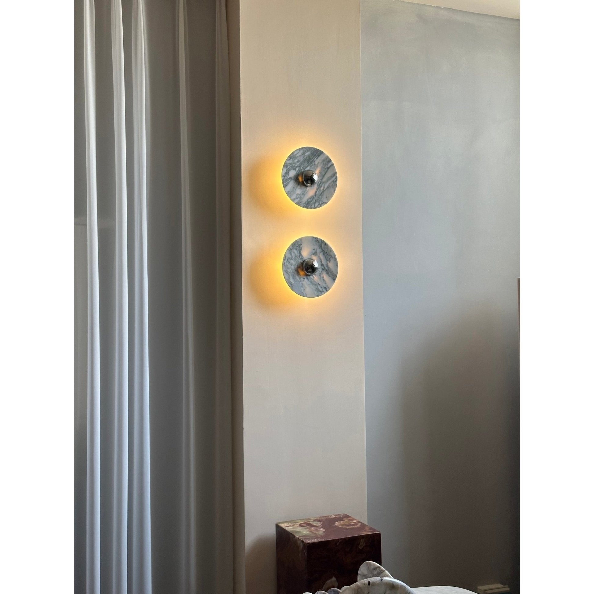 Evthaia Modern Minimalist Marble Wall Lamp-Neutral Decor
