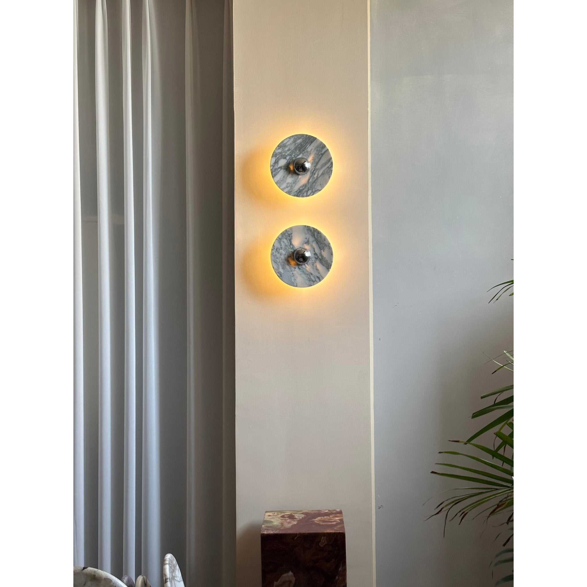 Evthaia Modern Minimalist Marble Wall Lamp-Neutral Decor
