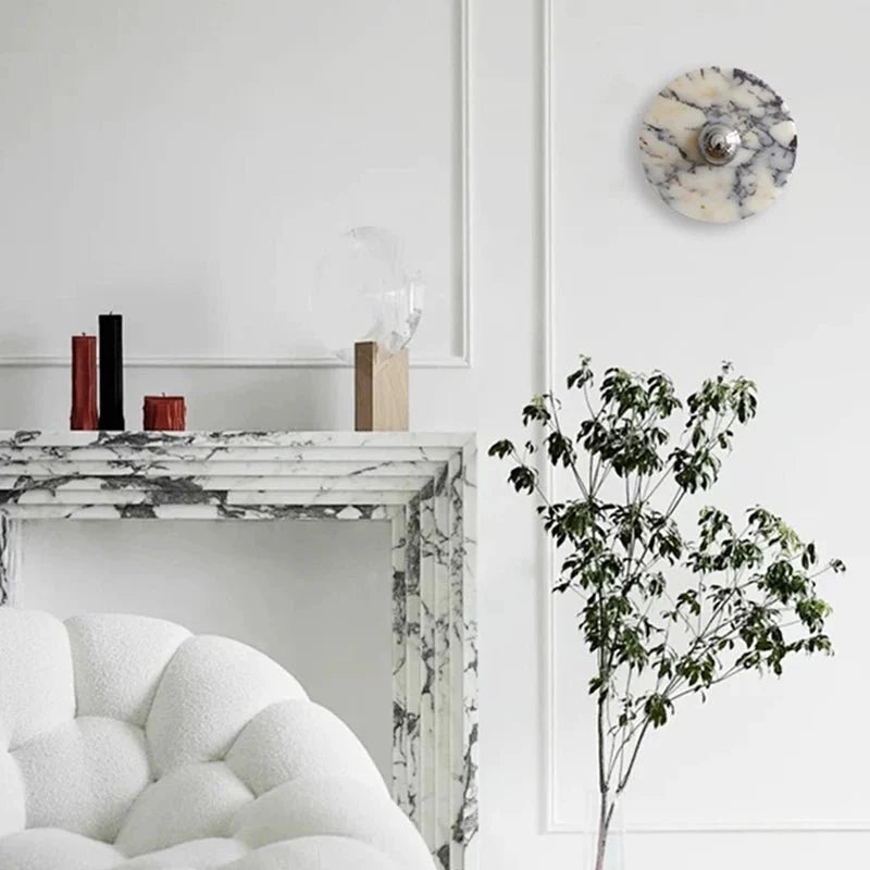 Messier Marble Wall Lamp-Neutral Decor