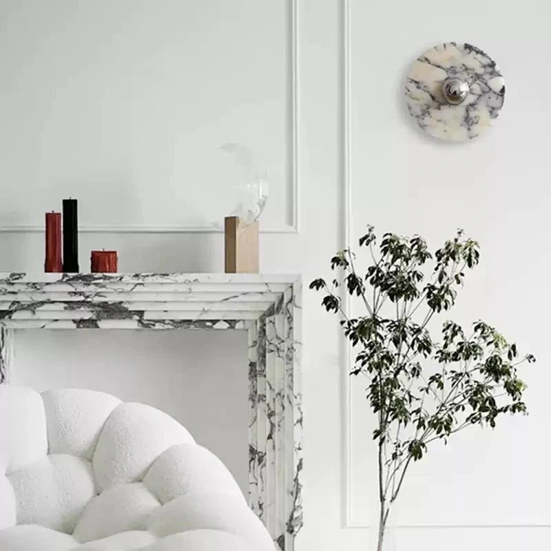 Messier Marble Wall Lamp-Neutral Decor