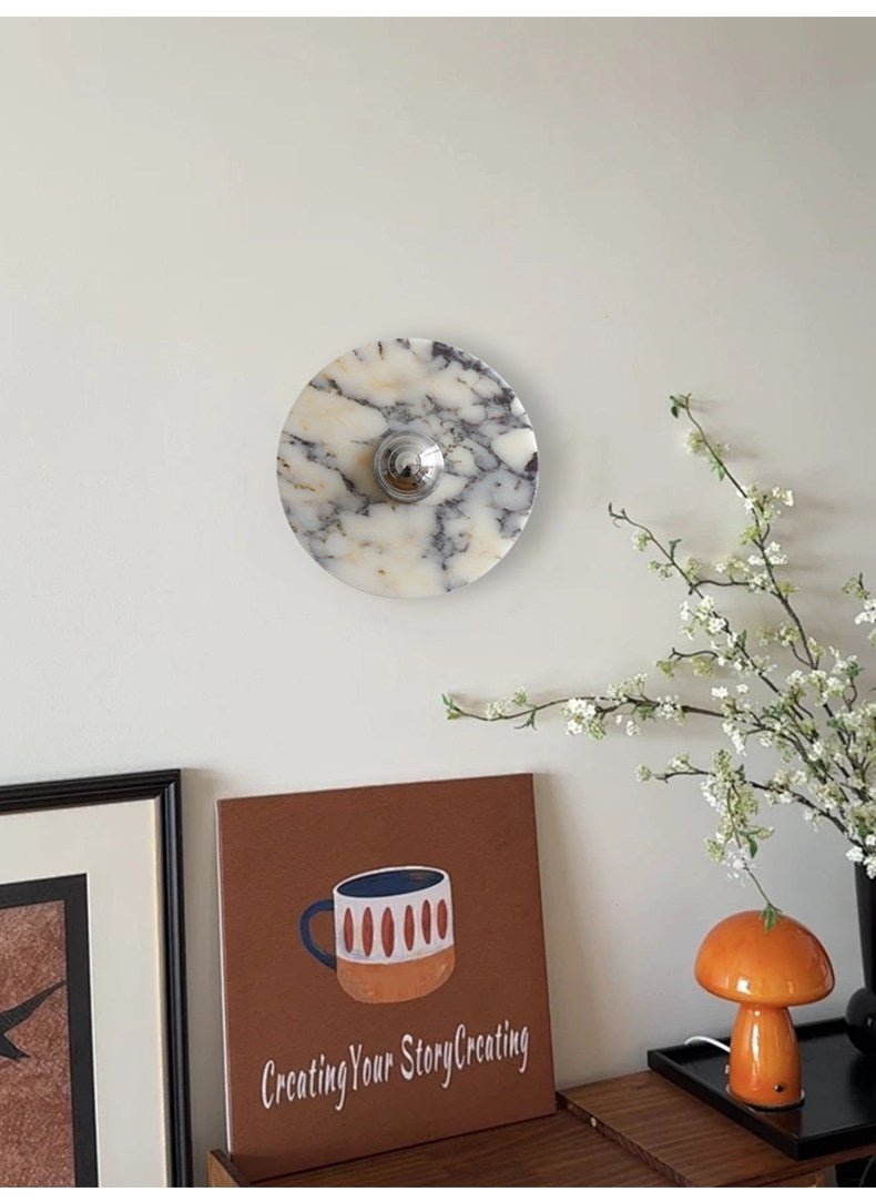 Messier Marble Wall Lamp-Neutral Decor