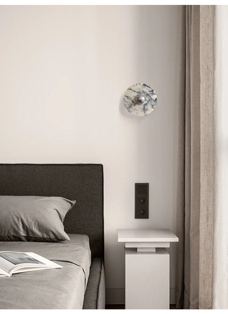 Messier Marble Wall Lamp-Neutral Decor