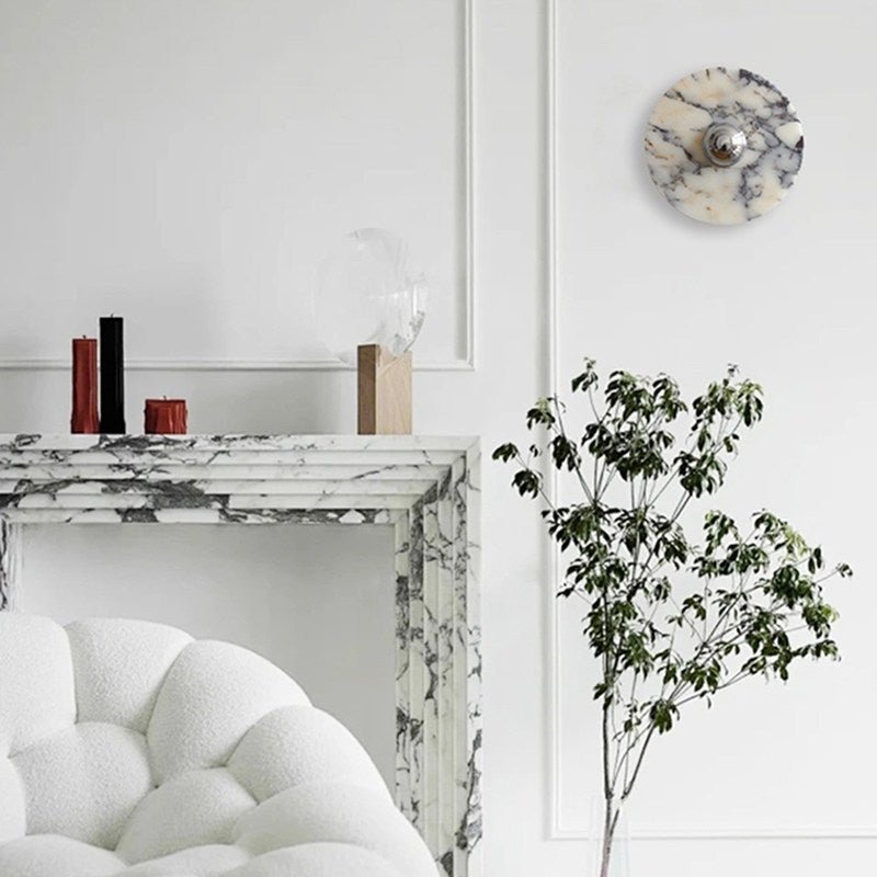 Messier Marble Wall Lamp-Neutral Decor