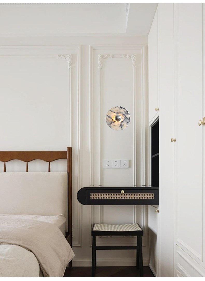 Messier Marble Wall Lamp-Neutral Decor