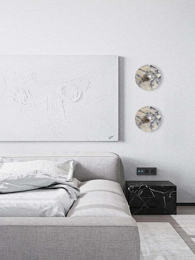 Messier Marble Wall Lamp-Neutral Decor