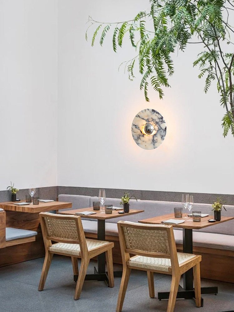 Messier Marble Wall Lamp-Neutral Decor