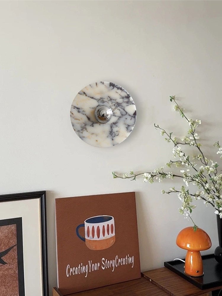 Messier Marble Wall Lamp-Neutral Decor