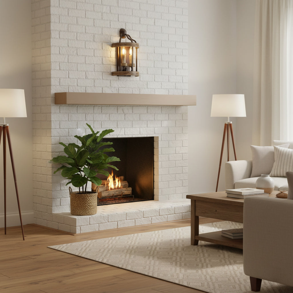 The Messina Wall Lamp providing ambient light in a dining area.