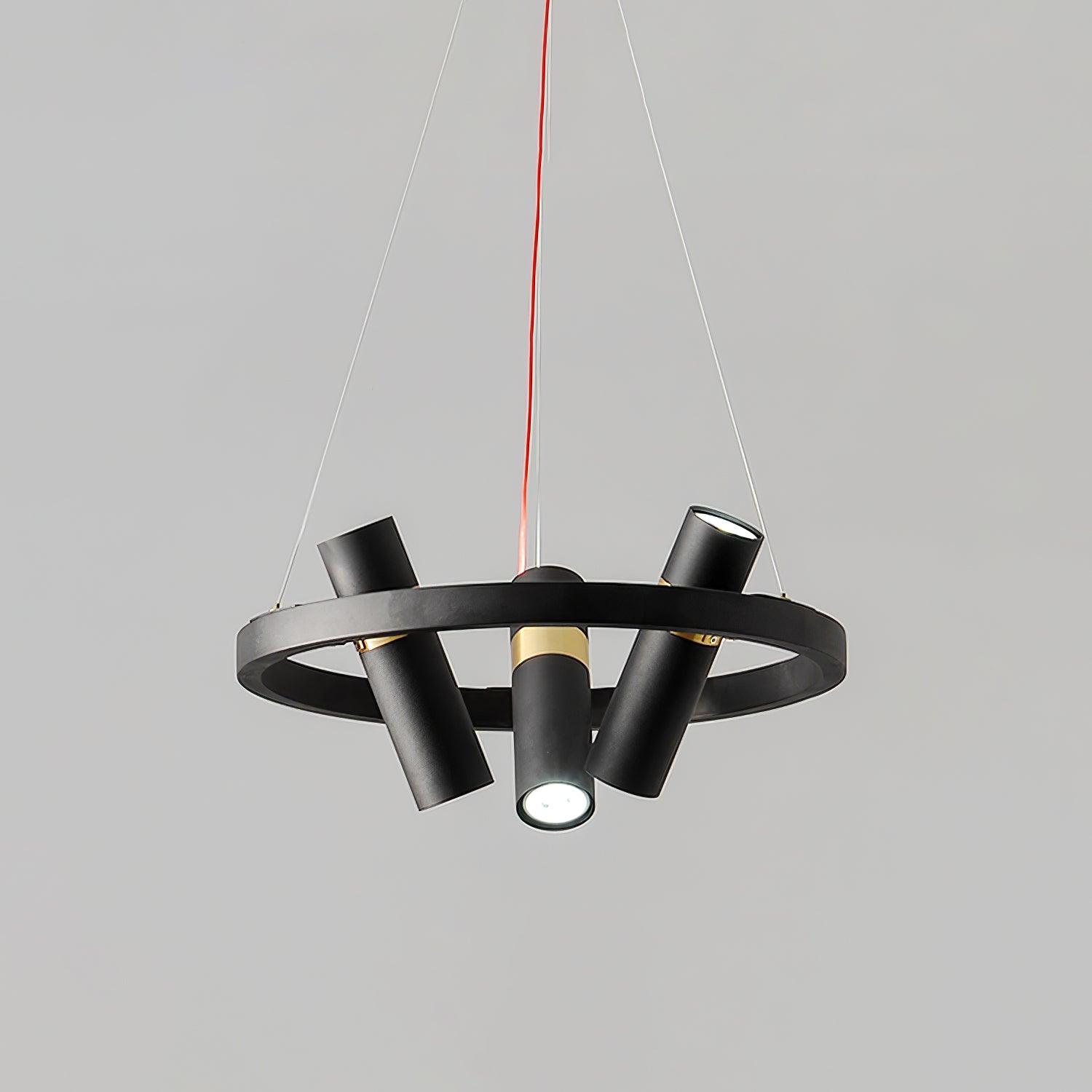 Nova Industrial Acrylic Chandelier-Neutral Decor