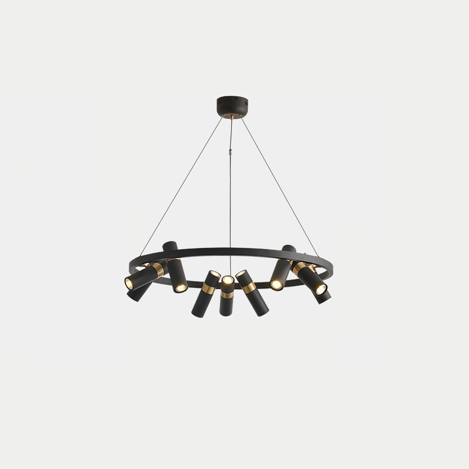 Nova Industrial Acrylic Chandelier-Neutral Decor