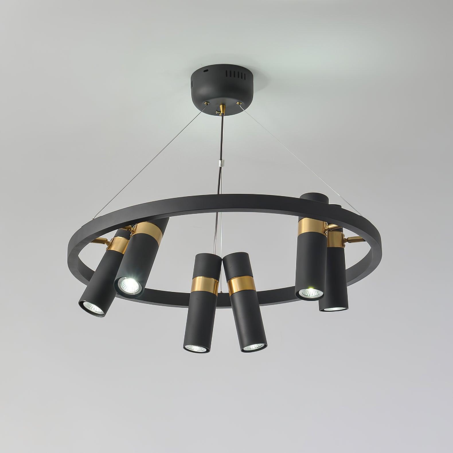 Nova Industrial Acrylic Chandelier-Neutral Decor