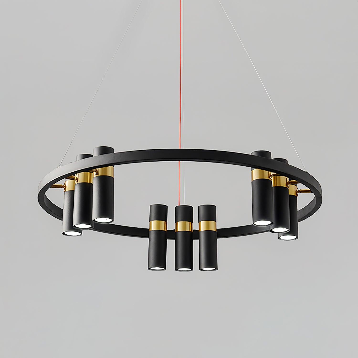 Nova Industrial Acrylic Chandelier-Neutral Decor