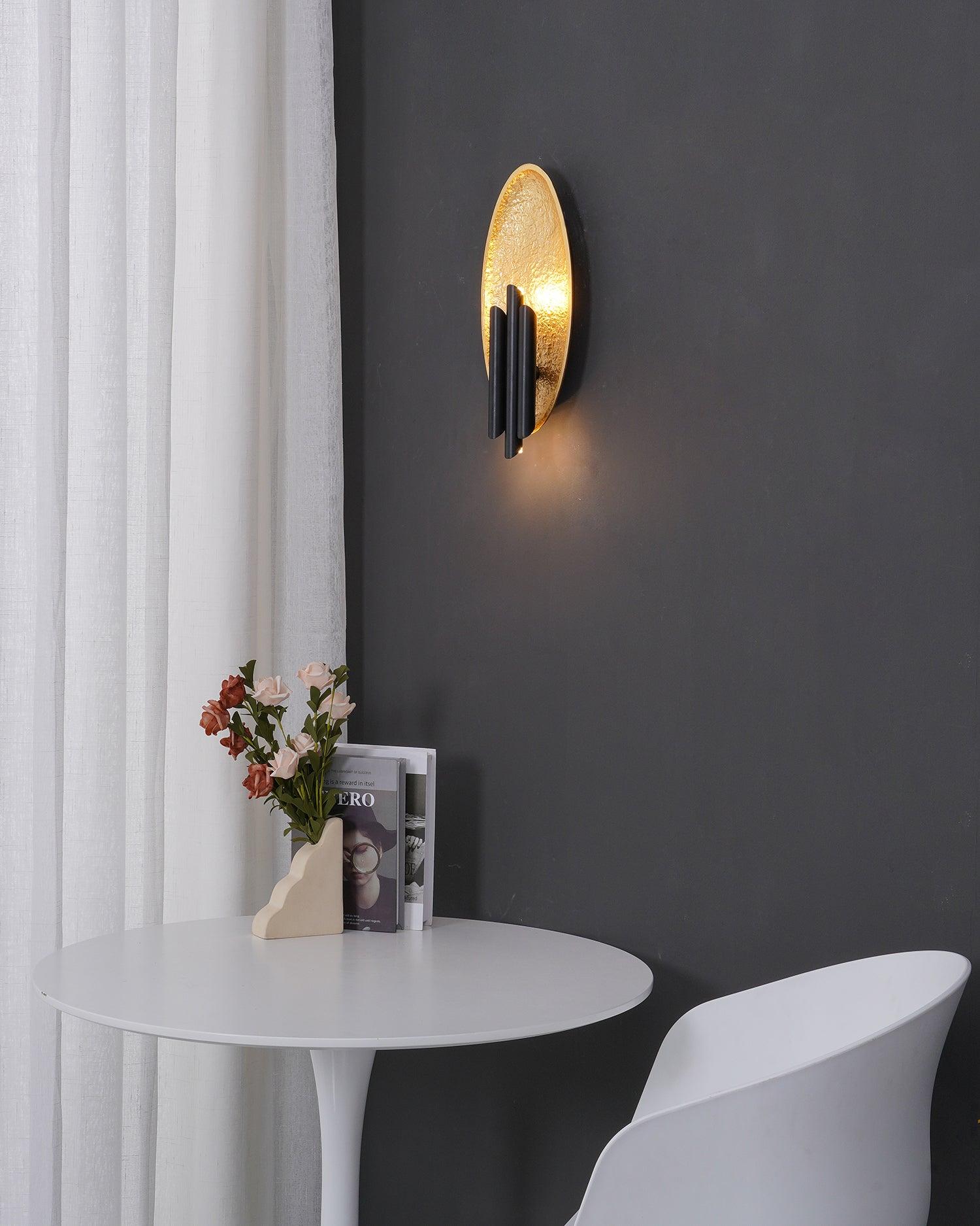 Lustra Wall Sconce Gold Black Minimalist-Neutral Decor