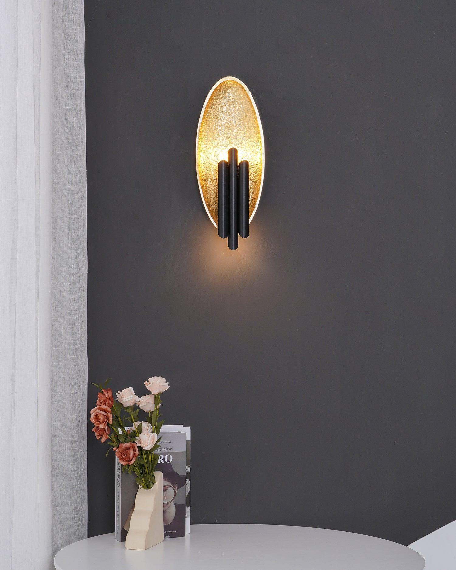 Lustra Wall Sconce Gold Black Minimalist-Neutral Decor
