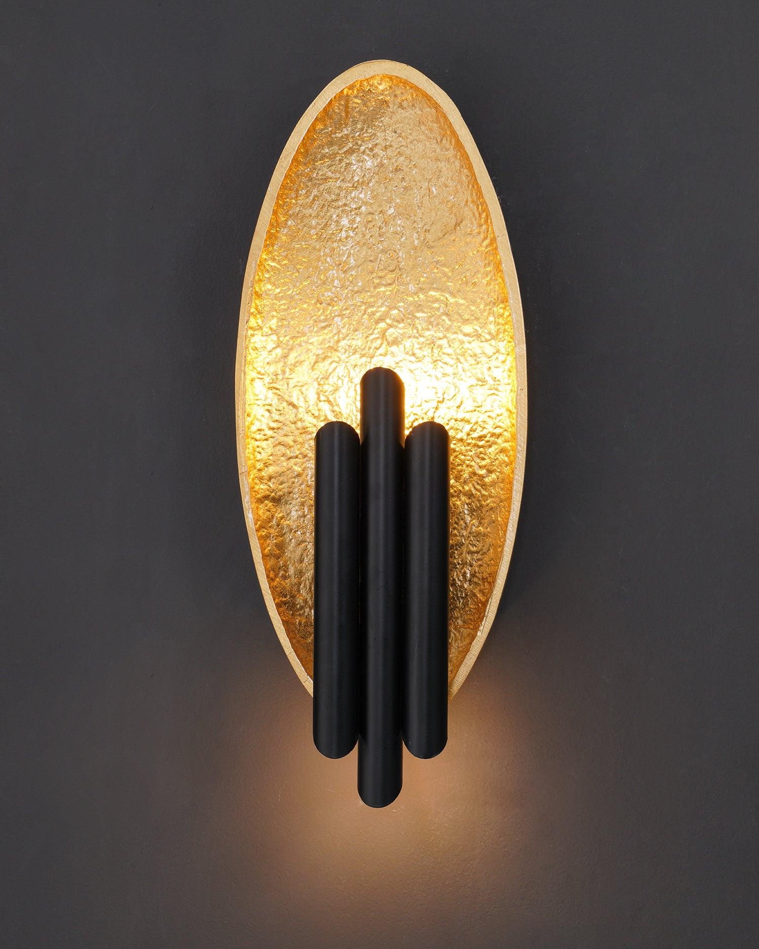 Lustra Wall Sconce Gold Black Minimalist-Neutral Decor