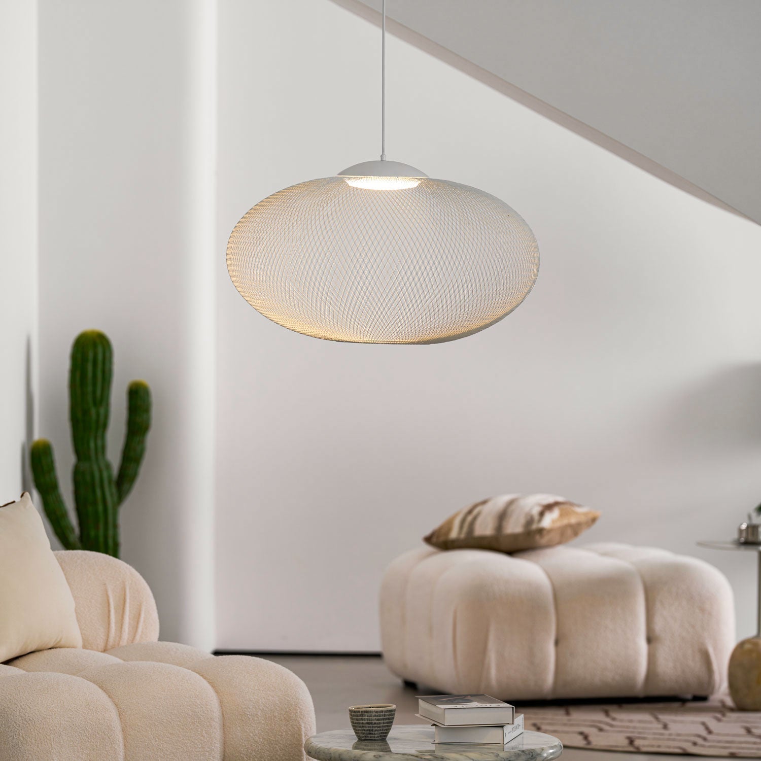 Lustra Pendant Lamp Metallic Mesh Black-Neutral Decor