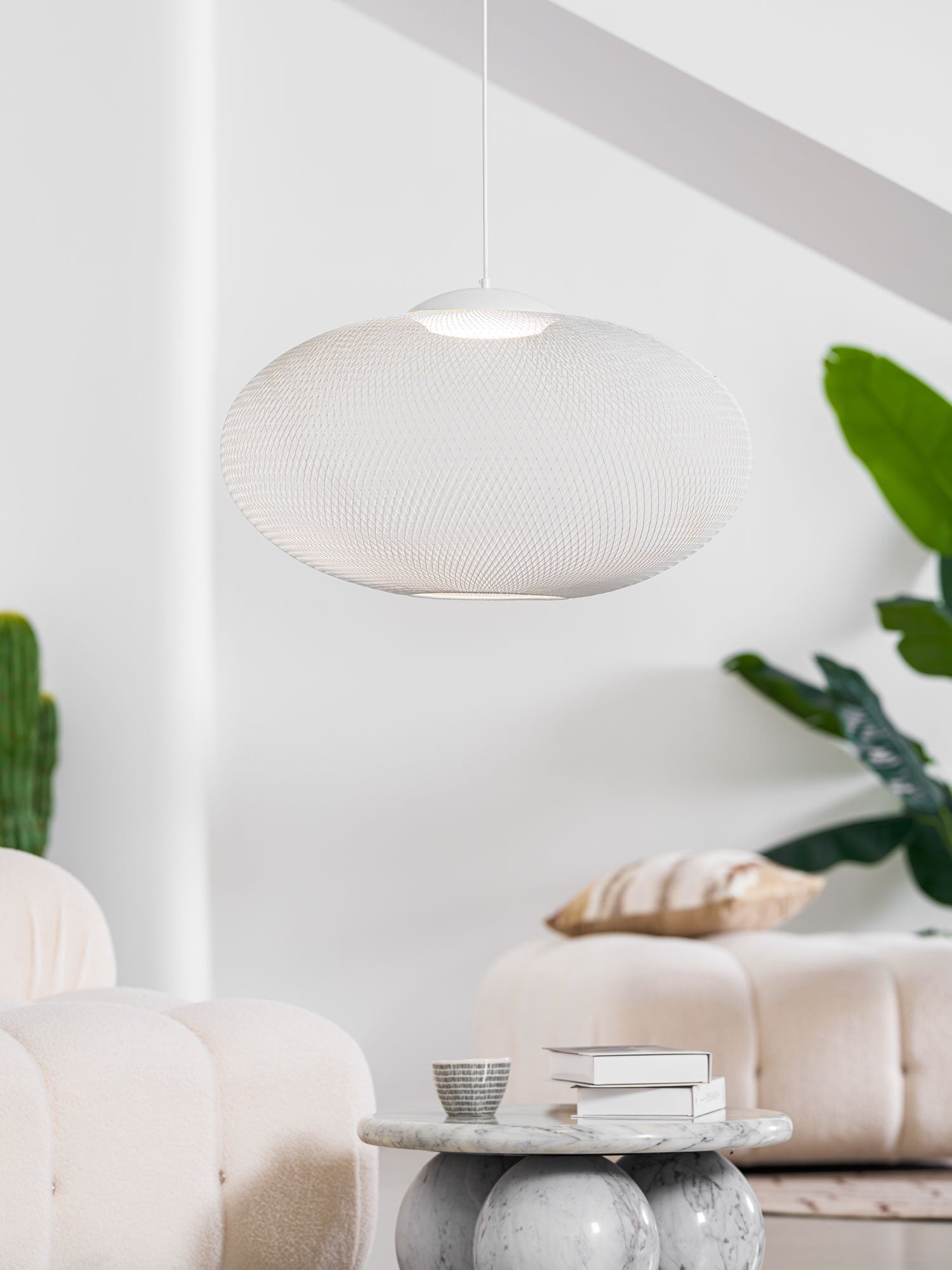 Lustra Pendant Lamp Metallic Mesh Black-Neutral Decor