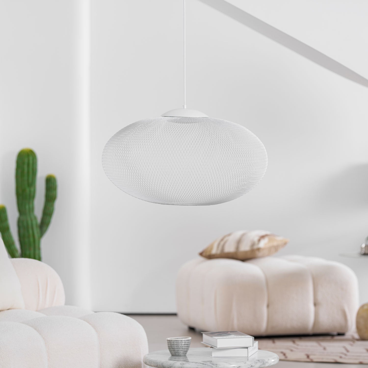 Lustra Pendant Lamp Metallic Mesh Black-Neutral Decor