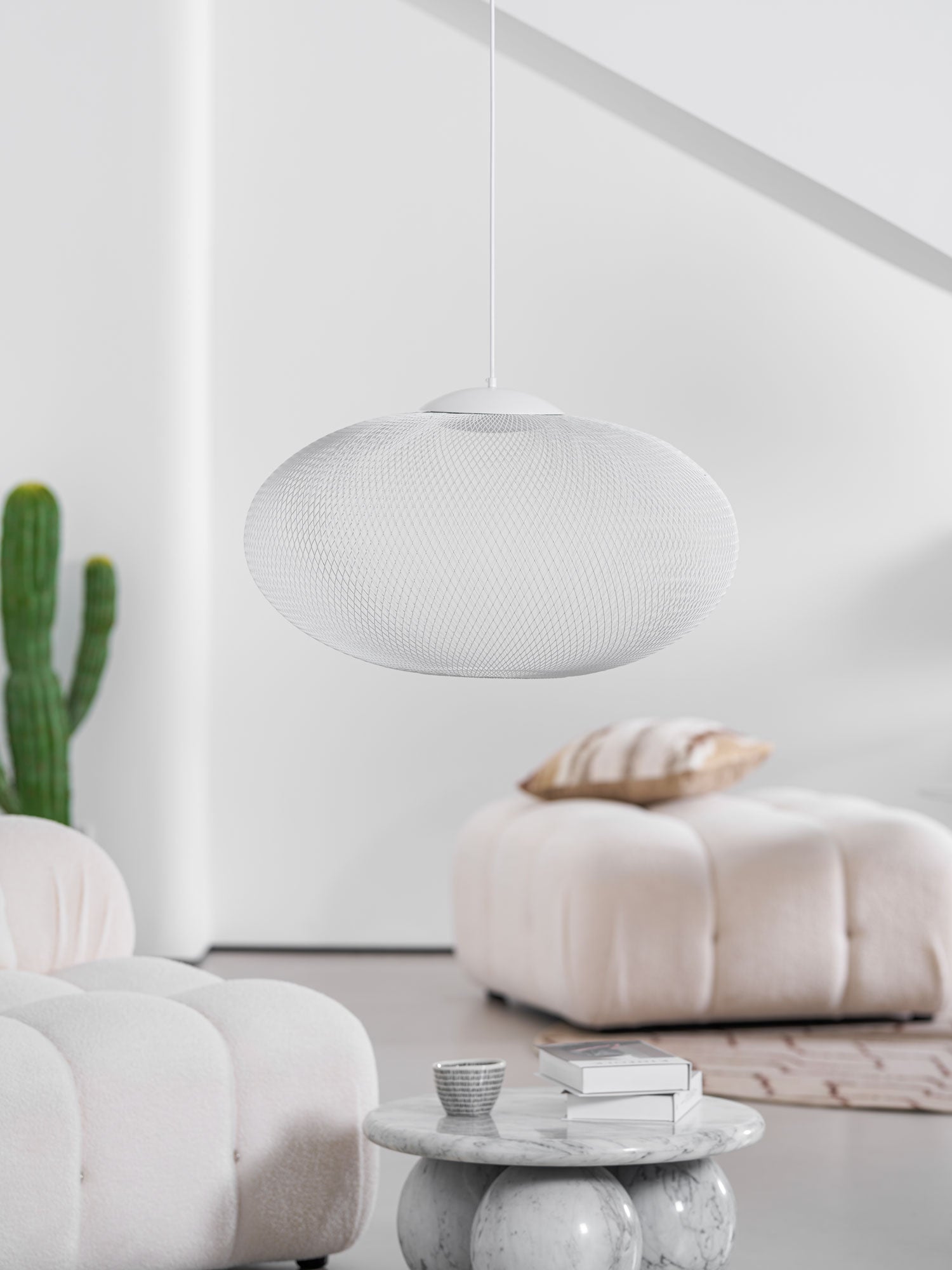 Lustra Pendant Lamp Metallic Mesh Black-Neutral Decor