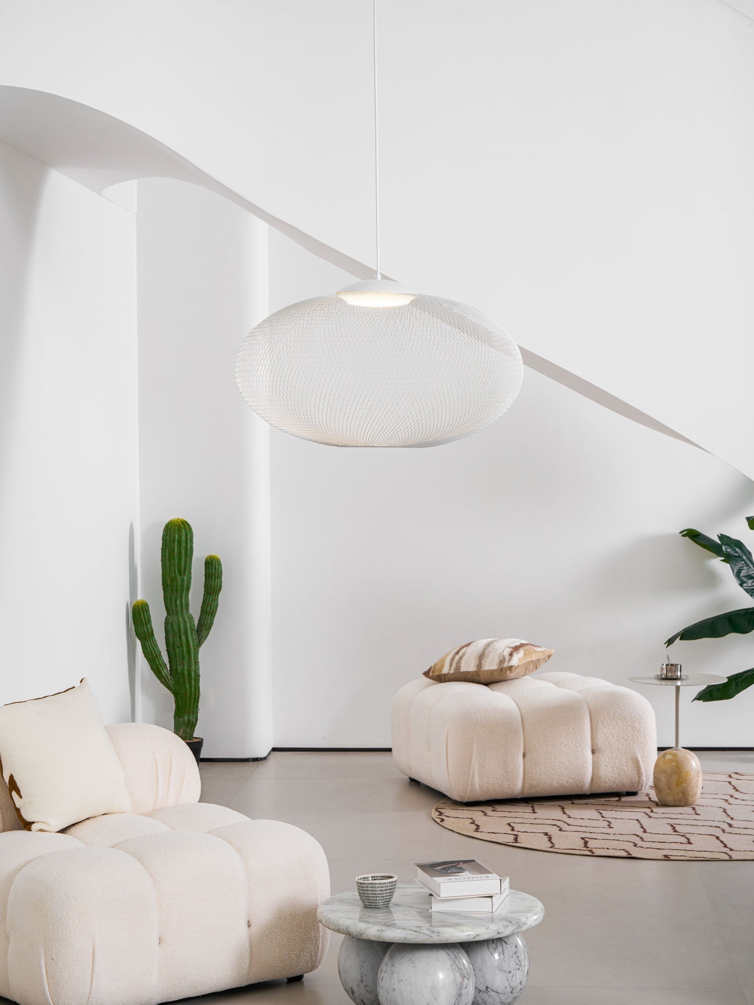 Lustra Pendant Lamp Metallic Mesh Black-Neutral Decor