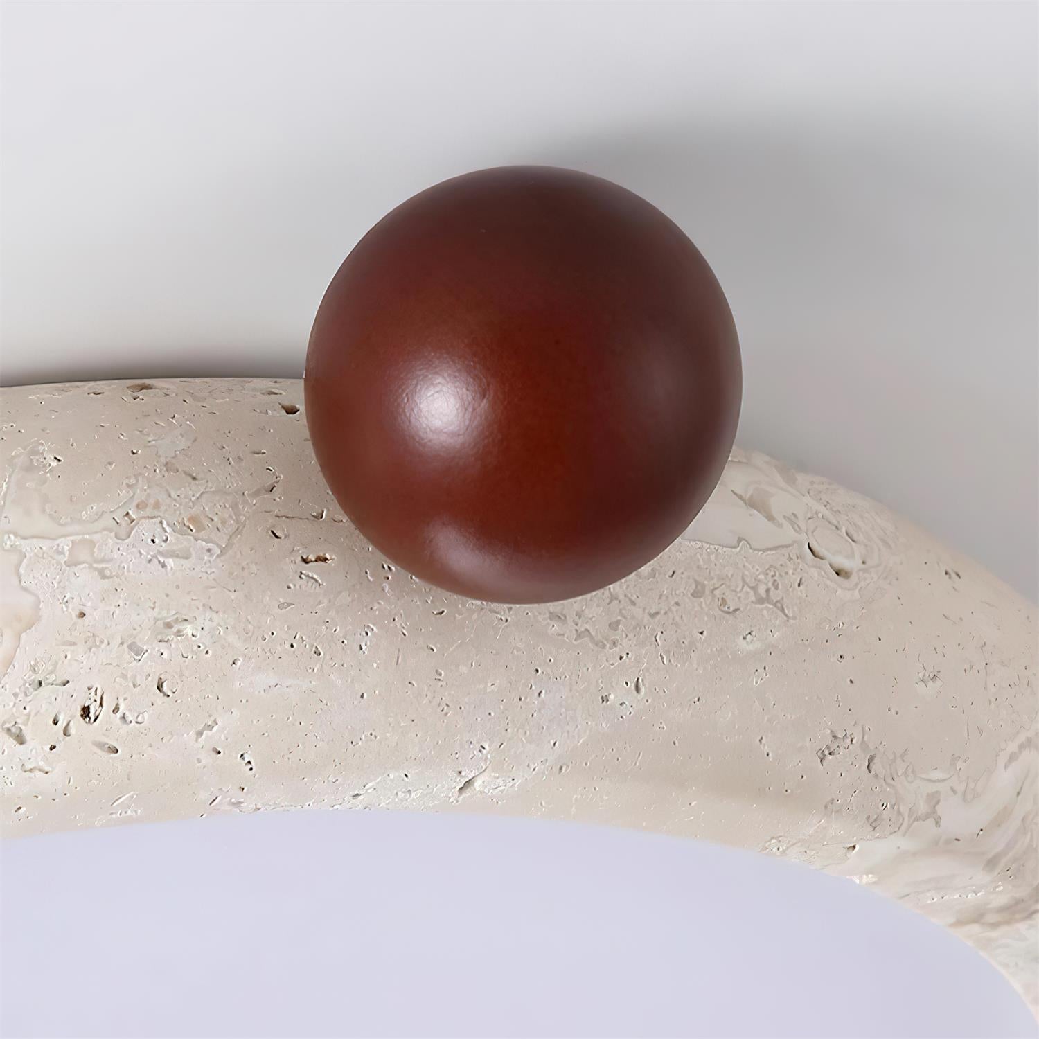 Ritta Cute  Travertine Round Ceiling Light