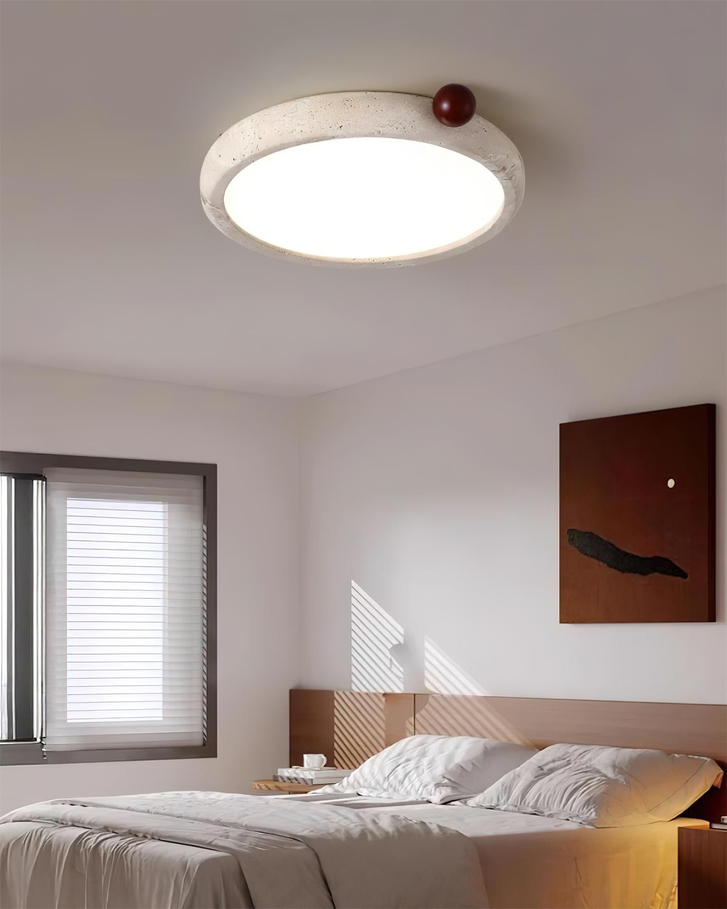 Ritta Cute  Travertine Round Ceiling Light