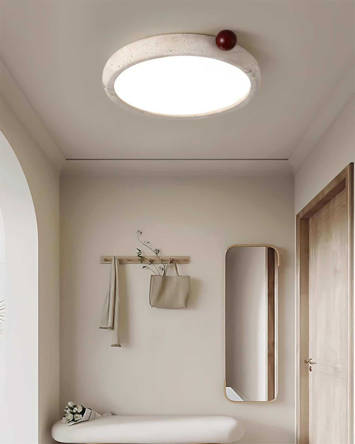 Ritta Cute  Travertine Round Ceiling Light