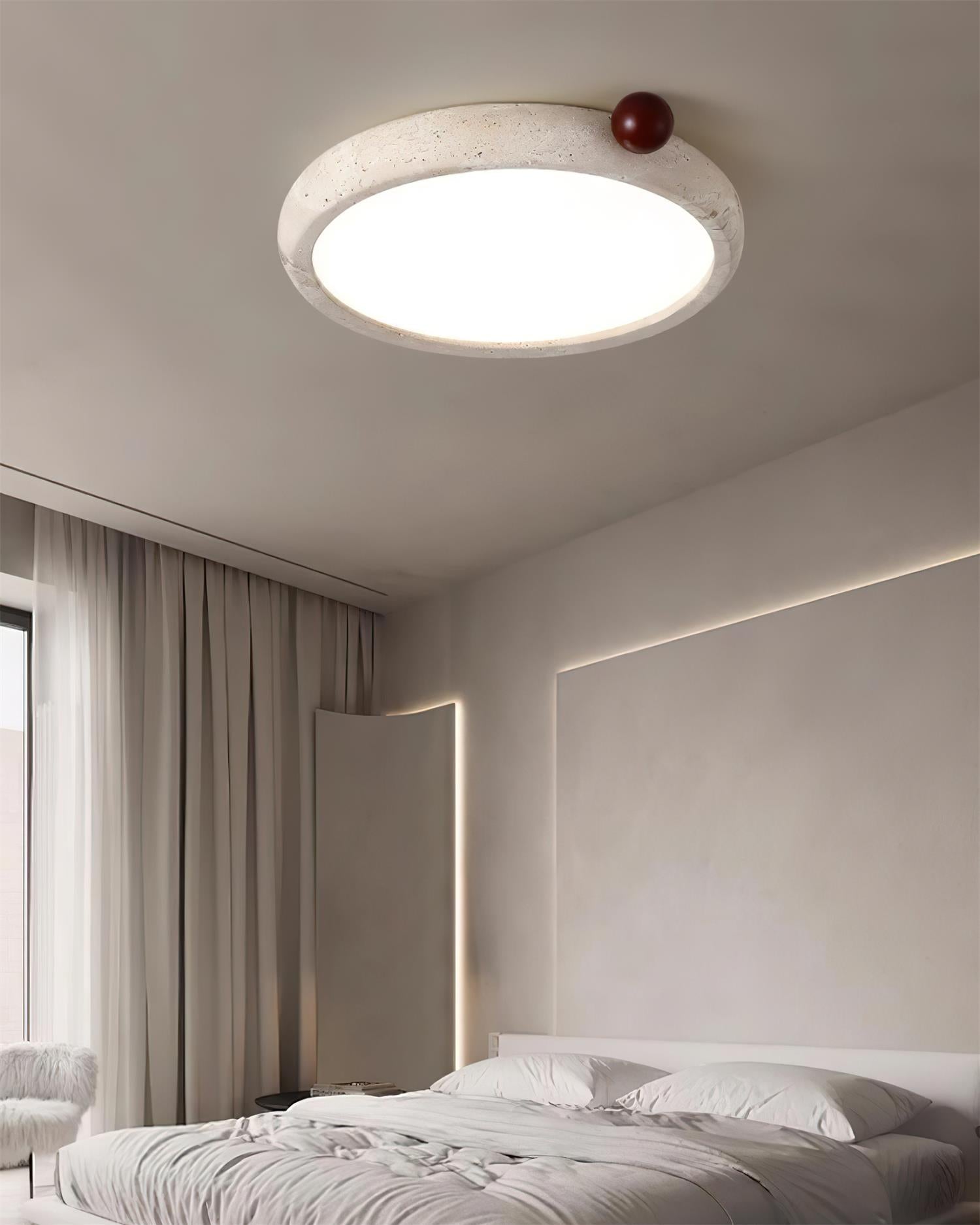 Ritta Cute  Travertine Round Ceiling Light