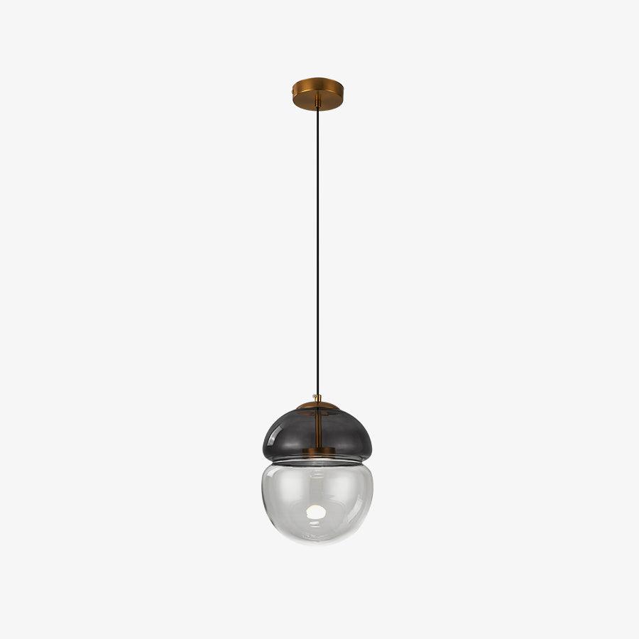 Aged Modern Minimalist Dome Glass Pendant Light-Neutral Decor