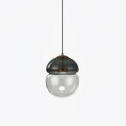 Aged Modern Minimalist Dome Glass Pendant Light-Neutral Decor