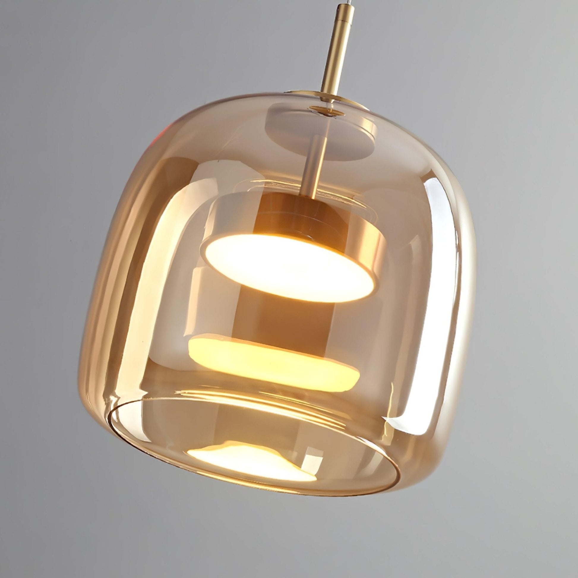 Obsidian Modern Glass Pendant Lamp-Neutral Decor