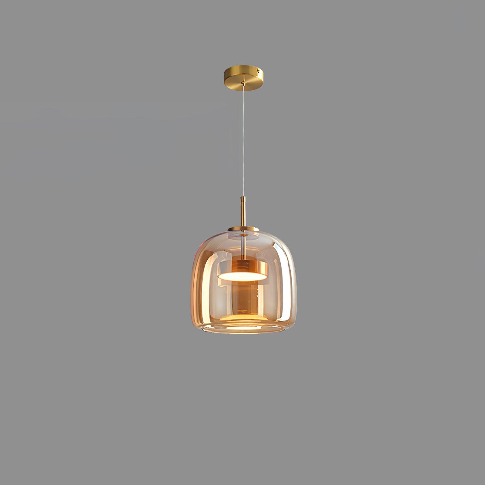 Obsidian Modern Glass Pendant Lamp-Neutral Decor