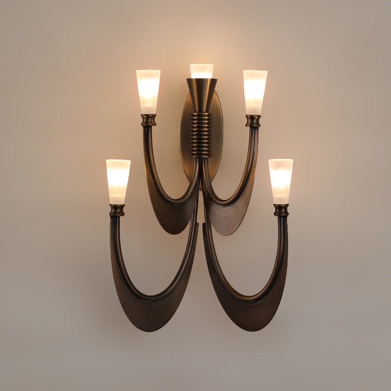 Metropolis Grand Alabaster Sconce-Neutral Decor